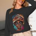 Melanin Girl Afro Book Lover Librarian Teacher Student Unisex Long Sleeve T-Shirt
