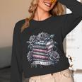 Morally Grey Book Club Floral Book Lover Graphic Unisex Long Sleeve T-Shirt