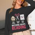 Nothing Beats Reading Rock Paper Scissors Book Lover Library Unisex Long Sleeve T-Shirt