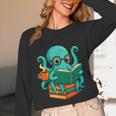 Octopus Reading Book Reading Bookworm Reader Unisex Long Sleeve T-Shirt Octopus Reading Book Reading Bookworm Reader Unisex Long Sleeve T-Shirt