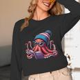 Octopus Reading Book Kraken Book Lover Unisex Long Sleeve T-Shirt