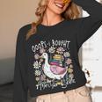 Oops I Bought Another Book Goose Bookish Unisex Long Sleeve T-Shirt