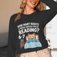 Orange Cat Reading Book 67 Six Seven Meme Unisex Long Sleeve T-Shirt Orange Cat Reading Book 67 Six Seven Meme Unisex Long Sleeve T-Shirt