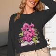 Orchids Flowers Book Floral Unisex Long Sleeve T-Shirt