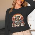 Owl Reading Books Book Library Bookworm Unisex Long Sleeve T-Shirt