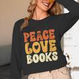 Peace Love Books Men Women Unisex Long Sleeve T-Shirt