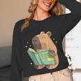 Pet Capybara Is Reading Library Capy Word Book Day Teacher Men Women Kids Unisex Long Sleeve T-Shirt Pet Capybara Is Reading Library Capy Word Book Day Teacher Men Women Kids Unisex Long Sleeve T-Shirt