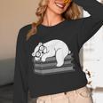 Polar Bear Reading Book Pajama Sleep Unisex Long Sleeve T-Shirt