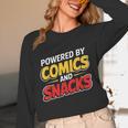 Powered By Comics And Snacks Comic Book Lover Unisex Long Sleeve T-Shirt Powered By Comics And Snacks Comic Book Lover Unisex Long Sleeve T-Shirt
