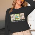 Preppy 100 Days Of School Goose Coffee Books Teacher Life Unisex Long Sleeve T-Shirt
