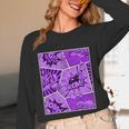 Purple Comic Book Purple Color Graphic Unisex Long Sleeve T-Shirt