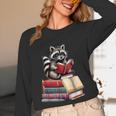 Raccoon Reading Books Matching Bookworm Readers Librarian Unisex Long Sleeve T-Shirt Raccoon Reading Books Matching Bookworm Readers Librarian Unisex Long Sleeve T-Shirt