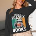 Raccoon Smutty Book Lover Spicy Romance Novels Women's Unisex Long Sleeve T-Shirt