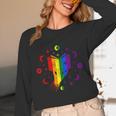 Rainbow Book With Stars And Moon Phases Gay Pride LGBT Unisex Long Sleeve T-Shirt