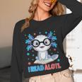 I Read Alotl Cute Axolotl Reading Book Lover Unisex Long Sleeve T-Shirt