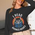 I Read Banned Books For Men Women Cat Banned Books Unisex Long Sleeve T-Shirt