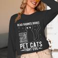 Read Banned Books Pet Cats Fight Evil Read Banned Books Unisex Long Sleeve T-Shirt Read Banned Books Pet Cats Fight Evil Read Banned Books Unisex Long Sleeve T-Shirt