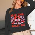 Read Your Heart Out Valentine Reading Book Kid Teacher Unisex Long Sleeve T-Shirt