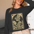 The Reader Tarot Card Book Lover Skeleton Reading Book Unisex Long Sleeve T-Shirt