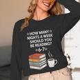 Reading 6-7 Six Seven Meme English Teacher Book Lover Unisex Long Sleeve T-Shirt