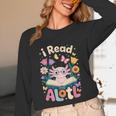 Reading Axolotl Book Lover Wildflowers Unisex Long Sleeve T-Shirt Reading Axolotl Book Lover Wildflowers Unisex Long Sleeve T-Shirt