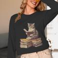 Reading Cat Book Lover Unisex Long Sleeve T-Shirt Reading Cat Book Lover Unisex Long Sleeve T-Shirt