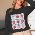 Reading Is My Jam Preppy Stawberry Bookworm Book Lover Nerd Unisex Long Sleeve T-Shirt