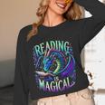 Reading Is Magical Dragon Tee Perfect For Book Lovers Kids Unisex Long Sleeve T-Shirt