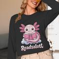 Readsalotl Axolotl Reading Cute Book Lover Bookworm Unisex Long Sleeve T-Shirt Readsalotl Axolotl Reading Cute Book Lover Bookworm Unisex Long Sleeve T-Shirt