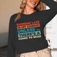 Retro Art Graphic Novels Superheroes Vintage Comic Books Unisex Long Sleeve T-Shirt
