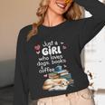 Retro Just A Girl Who Love Dogs Books And Coffee Bookworm Unisex Long Sleeve T-Shirt Retro Just A Girl Who Love Dogs Books And Coffee Bookworm Unisex Long Sleeve T-Shirt