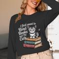 Retro I Just Want To Read Books And Pet Cats Cat For Men Women Kids Unisex Long Sleeve T-Shirt Retro I Just Want To Read Books And Pet Cats Cat For Men Women Kids Unisex Long Sleeve T-Shirt
