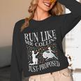 Run Like Mr Collins Just Proposed Vintage Book Quote Unisex Long Sleeve T-Shirt