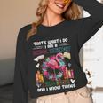 School Secretary Read Books And Know Things Flowers Flamingo Unisex Long Sleeve T-Shirt
