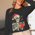 Skeleton Reading Book Christmas Teacher Librarian Book Lover Unisex Long Sleeve T-Shirt Skeleton Reading Book Christmas Teacher Librarian Book Lover Unisex Long Sleeve T-Shirt