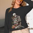 Skeleton Reading Book Halloween Bookworm Bibliophile Reader Unisex Long Sleeve T-Shirt Skeleton Reading Book Halloween Bookworm Bibliophile Reader Unisex Long Sleeve T-Shirt