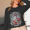 Smut Book Reader Romance Novel Somebody's Smut Reading Wife Unisex Long Sleeve T-Shirt