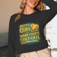 Softball Just A Girl Comic Book Style Graphic For Teens Unisex Long Sleeve T-Shirt Softball Just A Girl Comic Book Style Graphic For Teens Unisex Long Sleeve T-Shirt