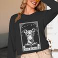 Tarot Card Vintage Whippet Dog Book Lover The Reader Unisex Long Sleeve T-Shirt