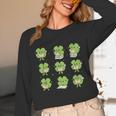 Teacher Reading Shamrock St Patrick’s Day Book Lover Kids Unisex Long Sleeve T-Shirt