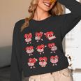 Teacher Valentines Day Reading Book Lover Bookworm Library Unisex Long Sleeve T-Shirt