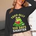 Toad-Ally 100 Days Smarter Frog Reading Book 100 School Day Unisex Long Sleeve T-Shirt Toad-Ally 100 Days Smarter Frog Reading Book 100 School Day Unisex Long Sleeve T-Shirt