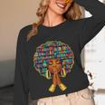 History Month Afro Women Book Lover Librarian Teacher Unisex Long Sleeve T-Shirt
