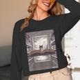 Totally Weird Tees Cat Library Book Reading Literary Unisex Long Sleeve T-Shirt Totally Weird Tees Cat Library Book Reading Literary Unisex Long Sleeve T-Shirt