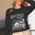 Unapologetically Antisocial Book Club Meets Weekly Retro Unisex Long Sleeve T-Shirt
