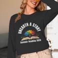 Unearth a Story 2026 Summer Reading Program Tree Book Unisex Long Sleeve T-Shirt