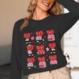 Valentines Day Librarian Heart Reading Book Women Men Kids Unisex Long Sleeve T-Shirt