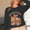 Valentine's Swooning Over Stories Cupid And Book Lover Tee Unisex Long Sleeve T-Shirt