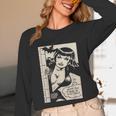 Vintage Vampire Bat Vampire Pin Up Girl Horror Comic Book Unisex Long Sleeve T-Shirt Vintage Vampire Bat Vampire Pin Up Girl Horror Comic Book Unisex Long Sleeve T-Shirt