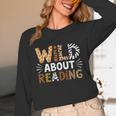 Wild About Reading Animal Bookworm Library Book Lover Reader Unisex Long Sleeve T-Shirt